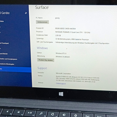 Microsoft surface tablet - microsoft, rt